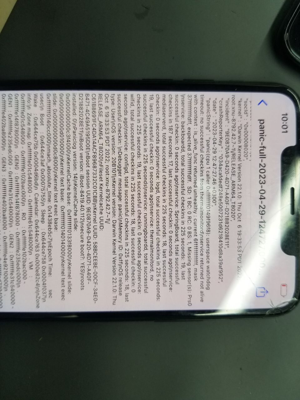 iPhone xs max , такой вот паник , меня нижний шлейф,  не помогло , и при пользовании слегка тормозит...