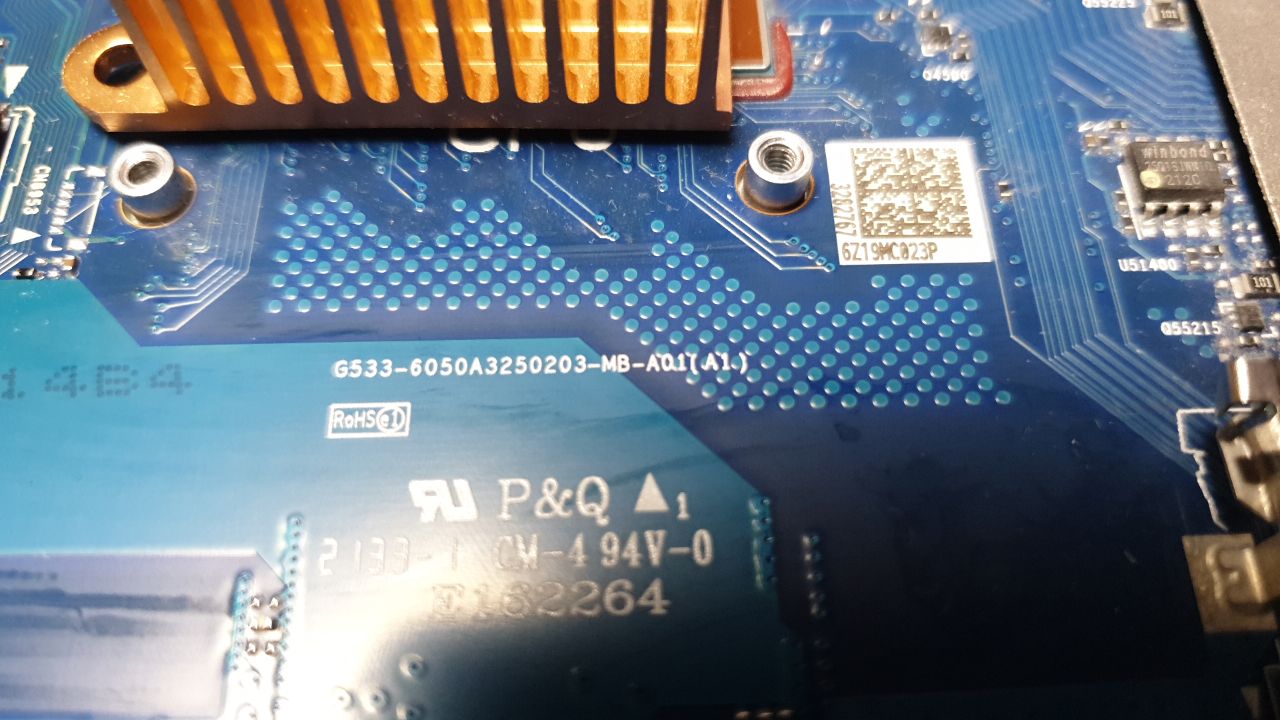 Всем здорова! Вопрос такой, на плате asus g533, судя по схеме, стоит флешка биос 74M12JWSIQ, на самой...