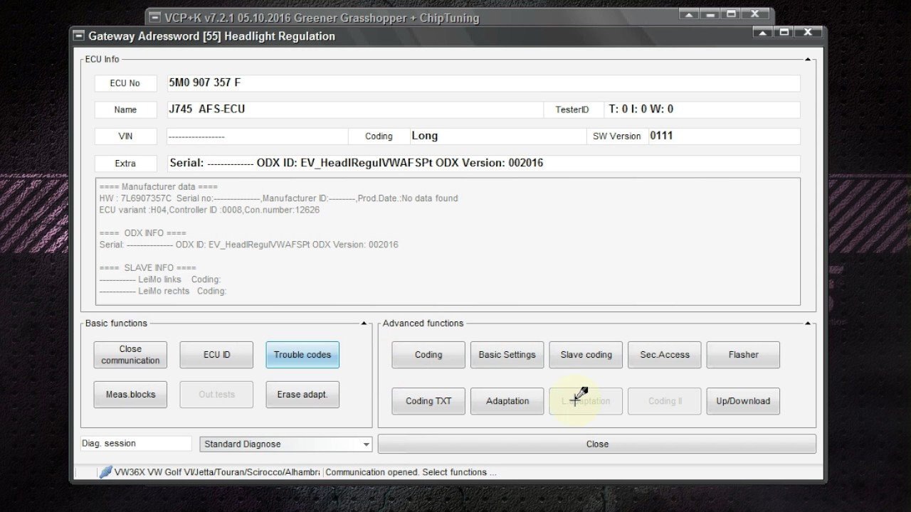 Text coding в uds блоках ...
