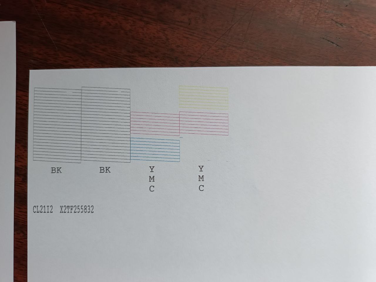 Имеется epson wf-3720. После прокачки печатает около 100%, затем после непродолжительной печати вот такой...