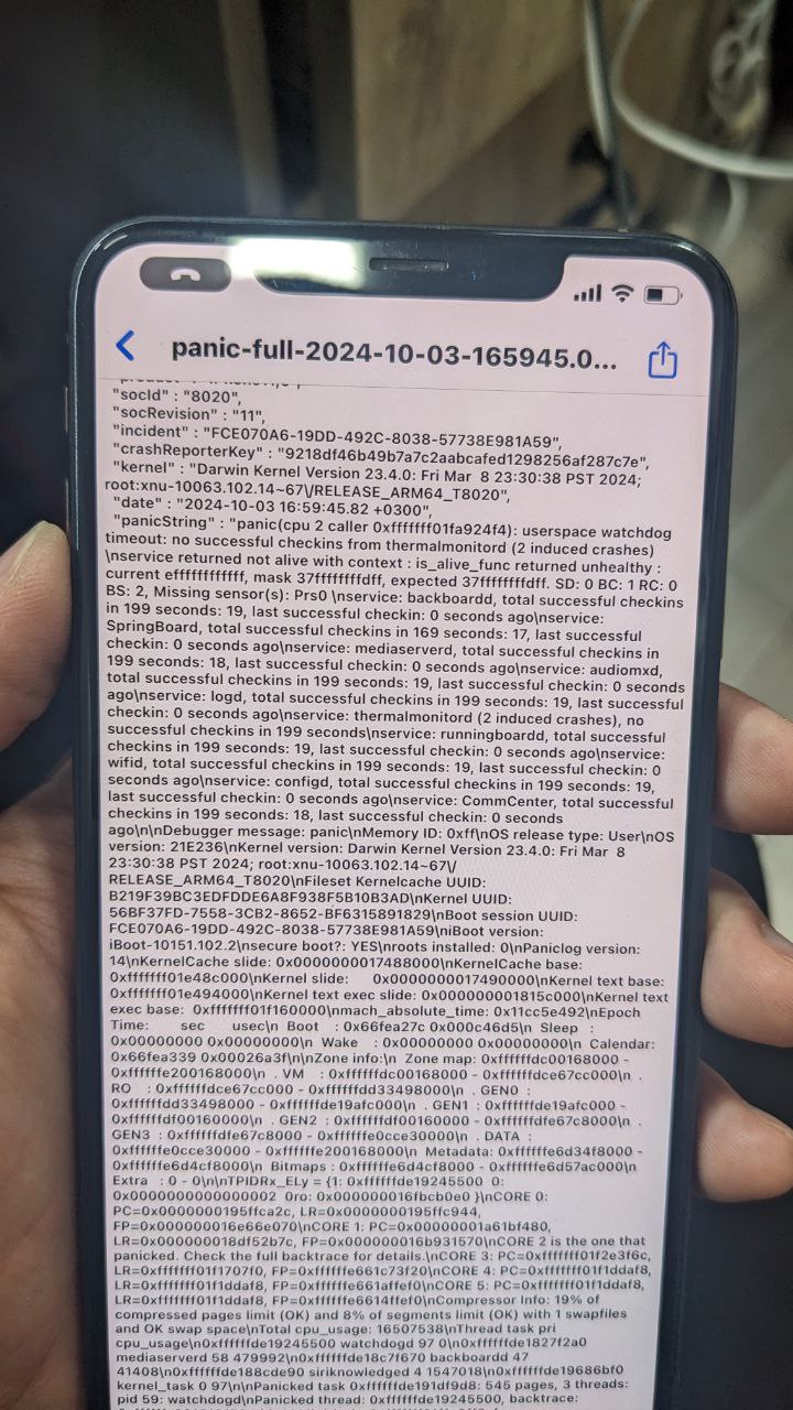 Здравствуйте. iPhone xs max . Подскажите в чем проблема ? ...